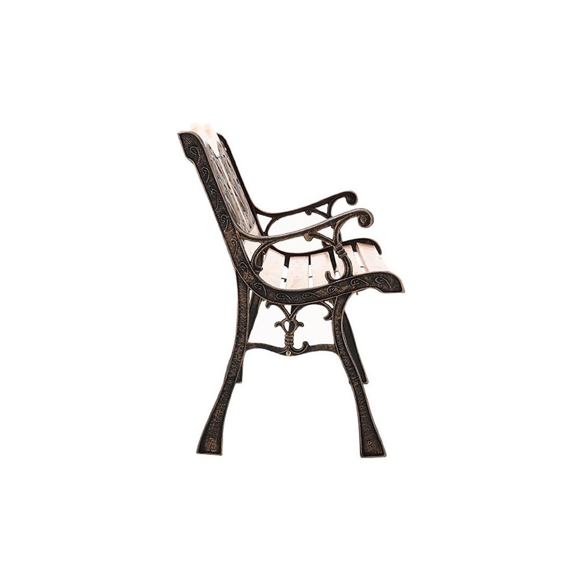 Wooden Metal Outdoor Bench