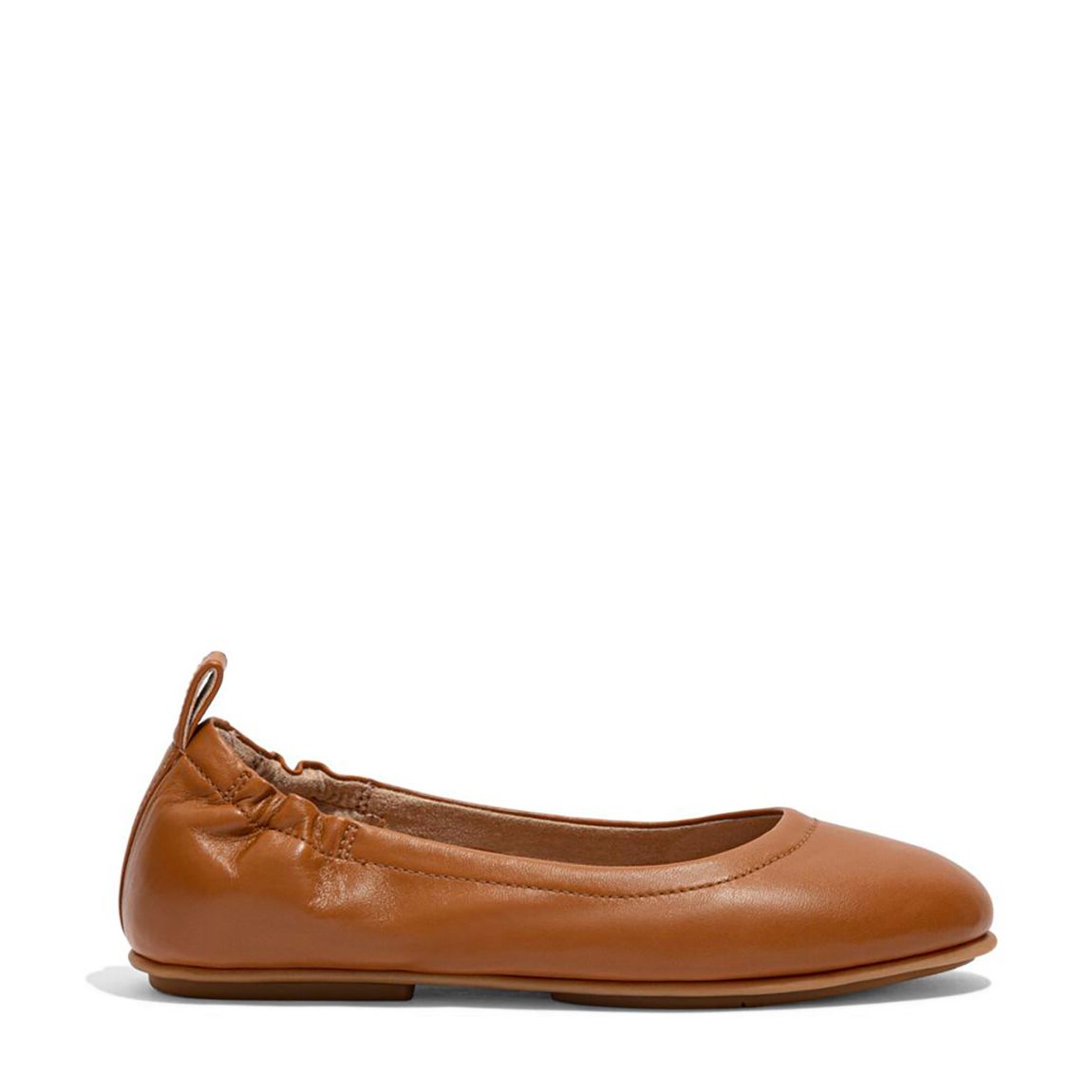 Brown Allegro Leather Ballet Pumps