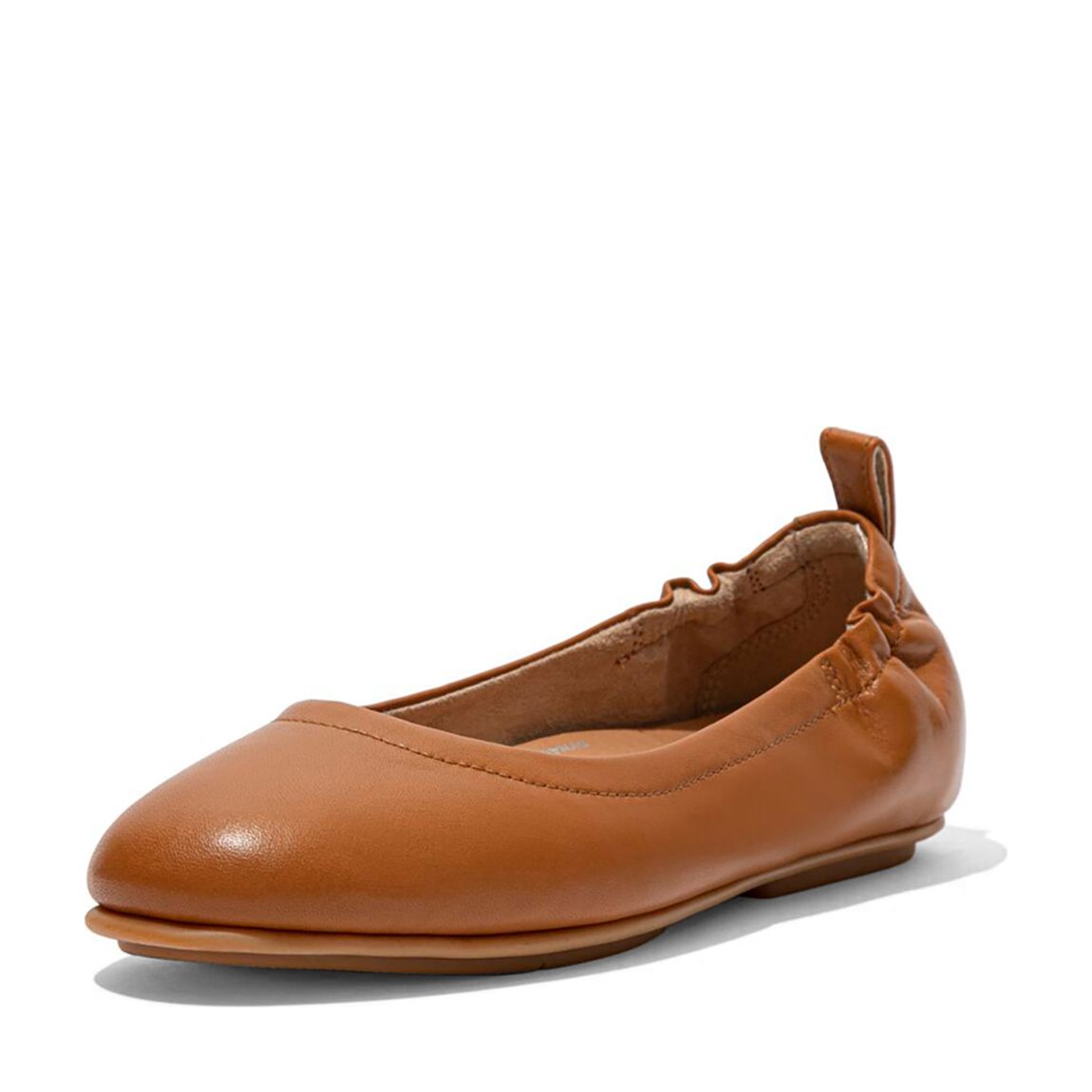 Brown Allegro Leather Ballet Pumps