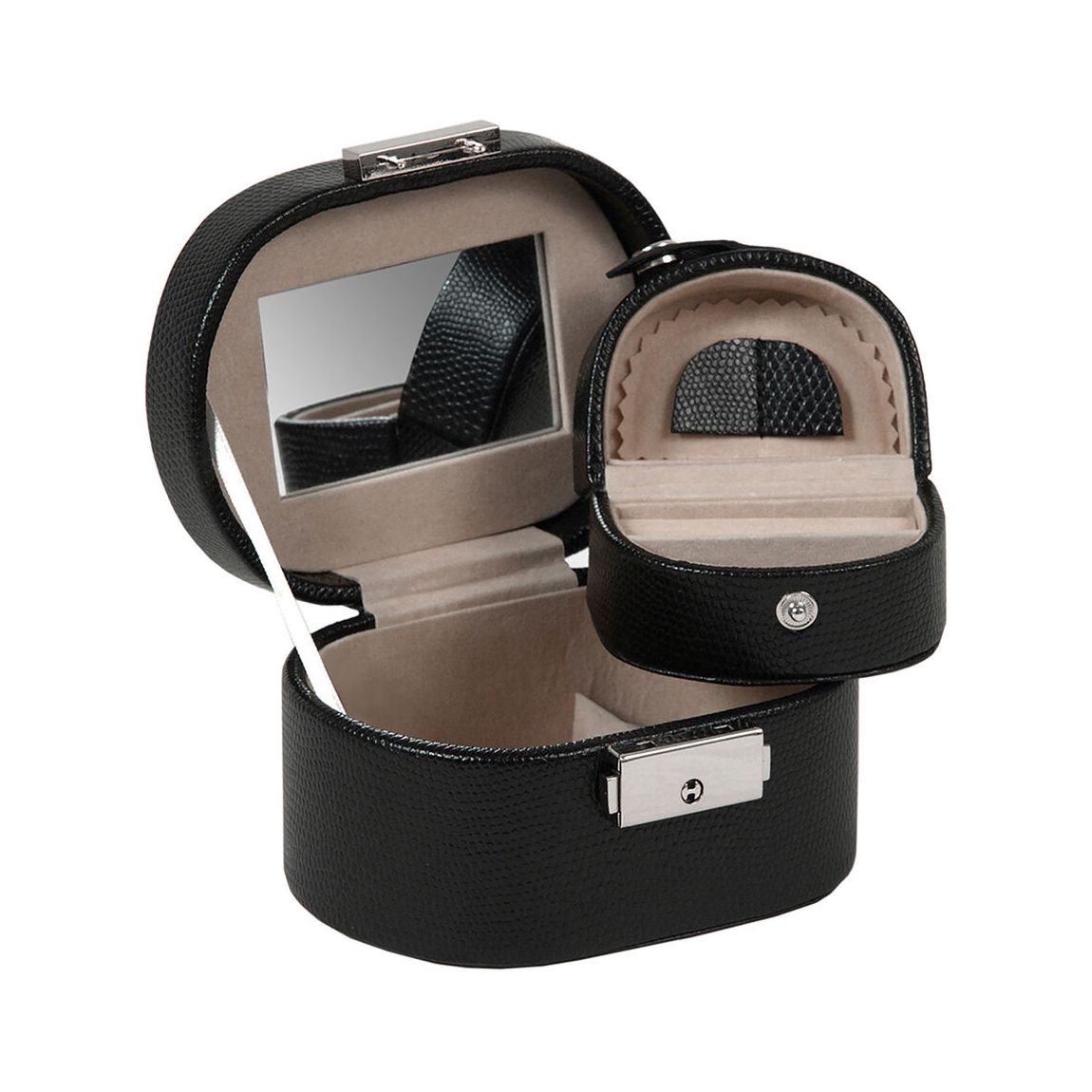 Women's Black Wolf Heritage Mini Oval Box