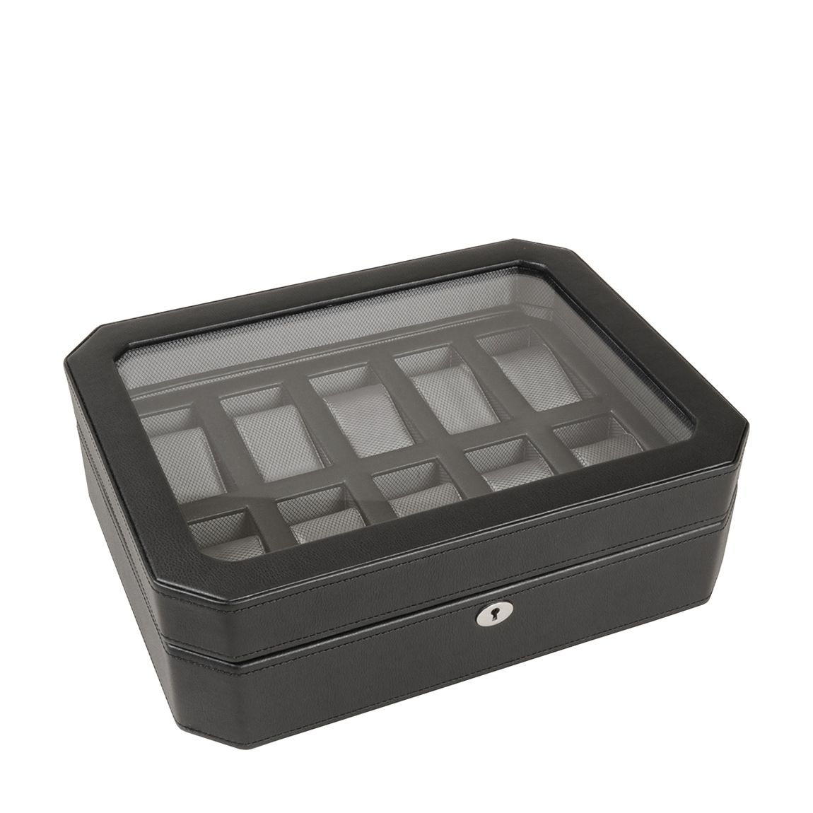 Black Windsor 10 Piece Watch Box