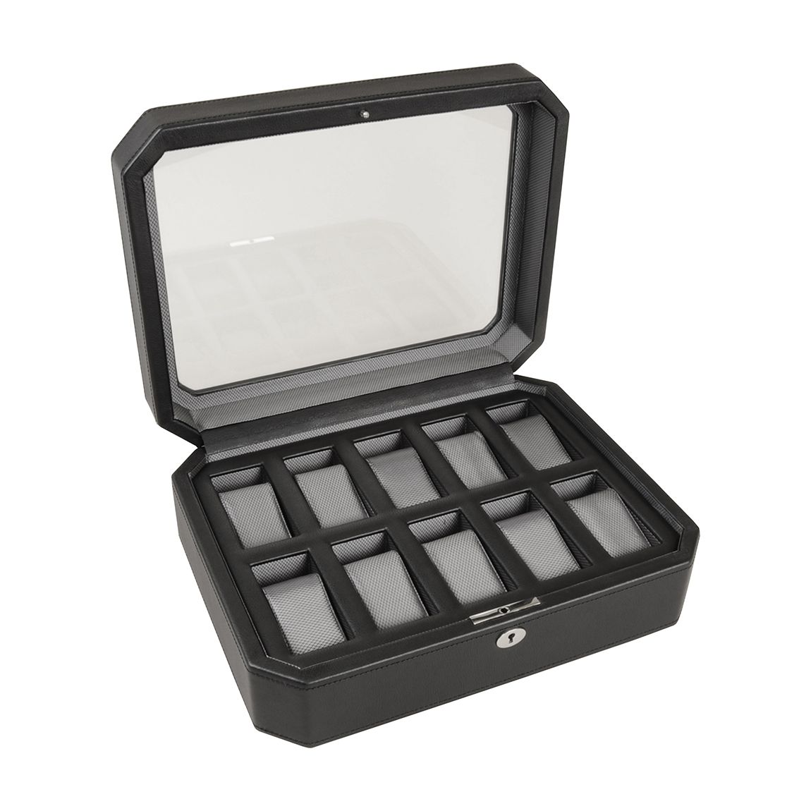 Black Windsor 10 Piece Watch Box