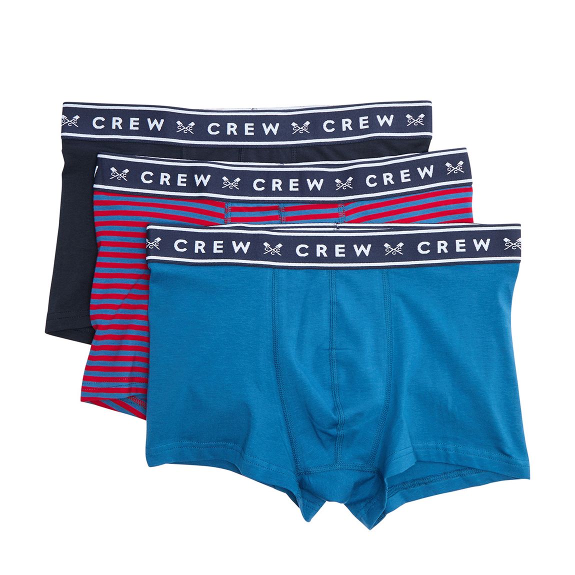 Blue Multi 3 Pack Boxers