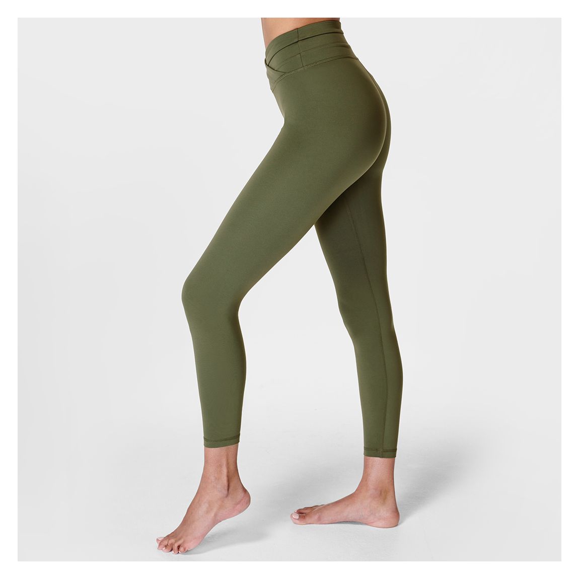 Everyday Wrap Waist 7/8 Leggings - Ivy Green
