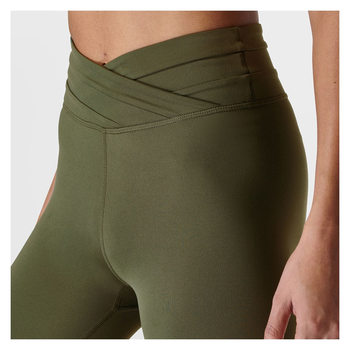 Everyday Wrap Waist 7/8 Leggings - Ivy Green