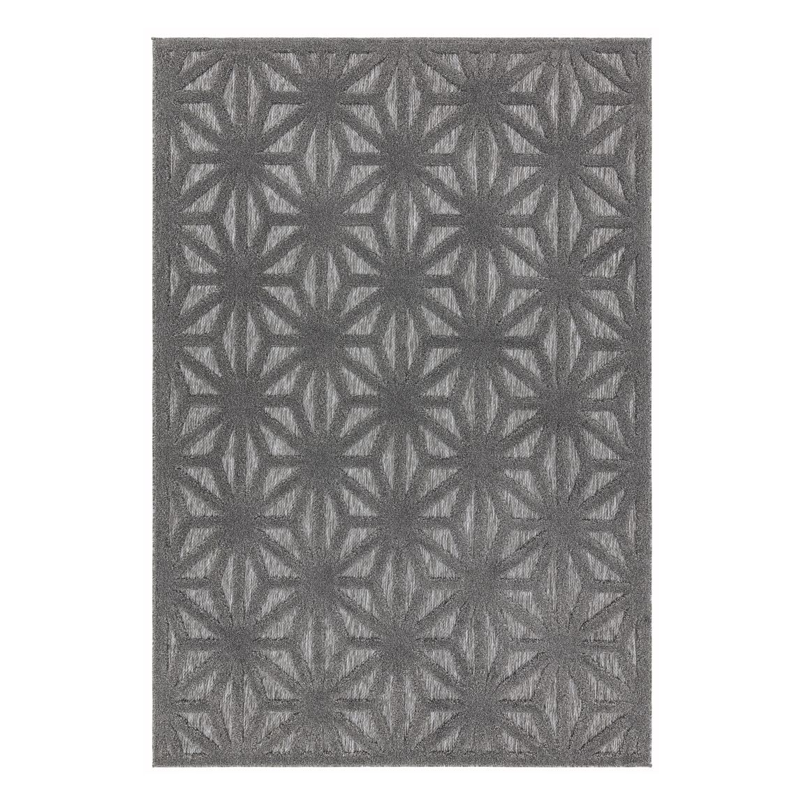 Anthracite Star Salta Outdoor Rug, 200x290cm