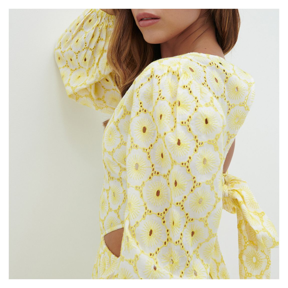 Lemon Amber Cut Out Midaxi Dress 