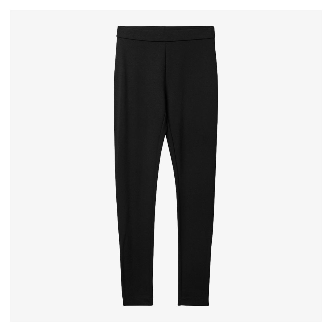 Black Skirret Zip Ankle Leggings