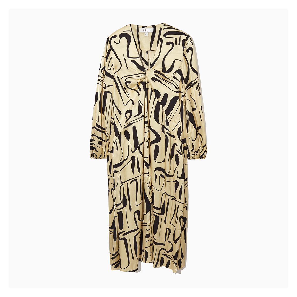 Ecru/Black Upolu Printed Dress