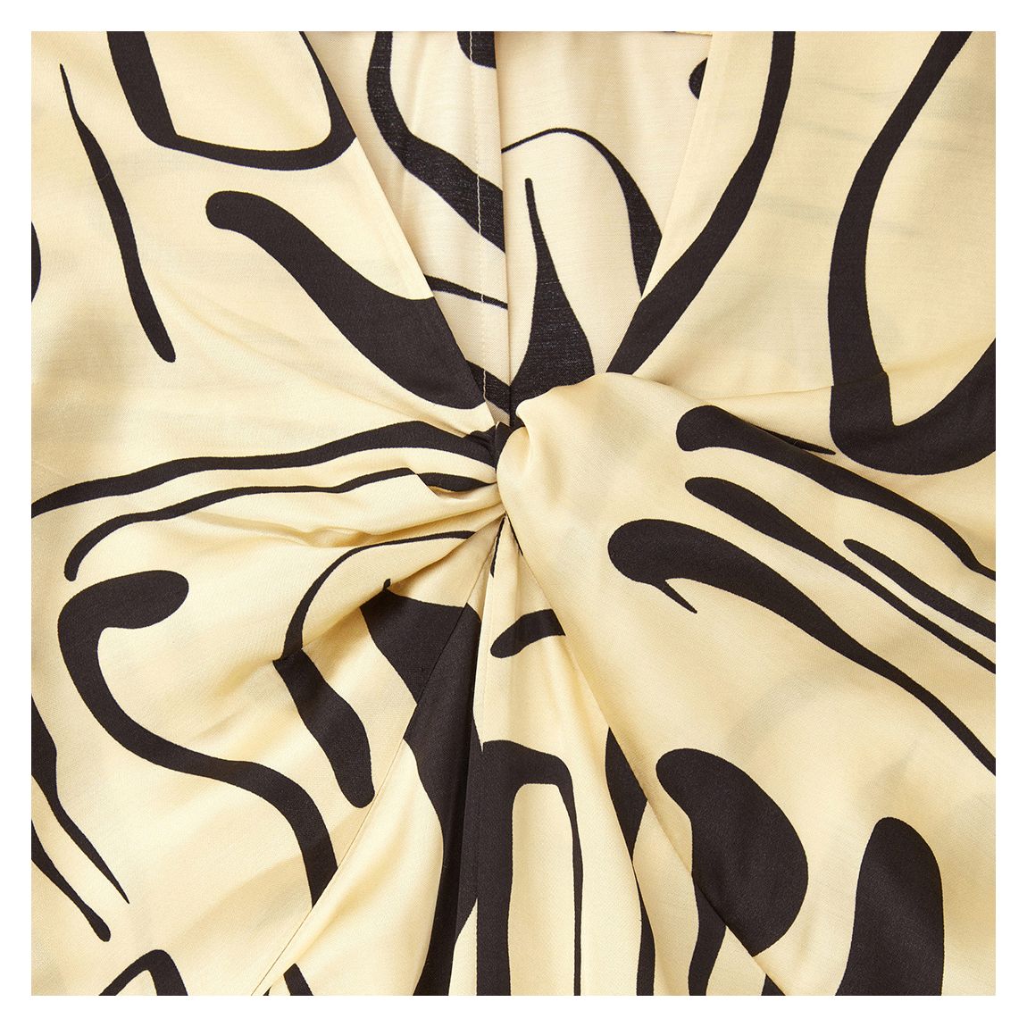 Ecru/Black Upolu Printed Dress