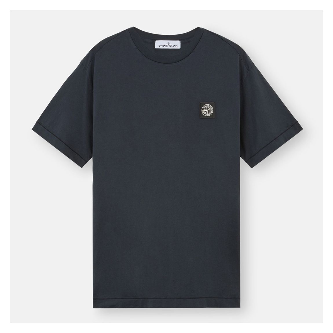 Navy Blue Cotton Logo T-Shirt
