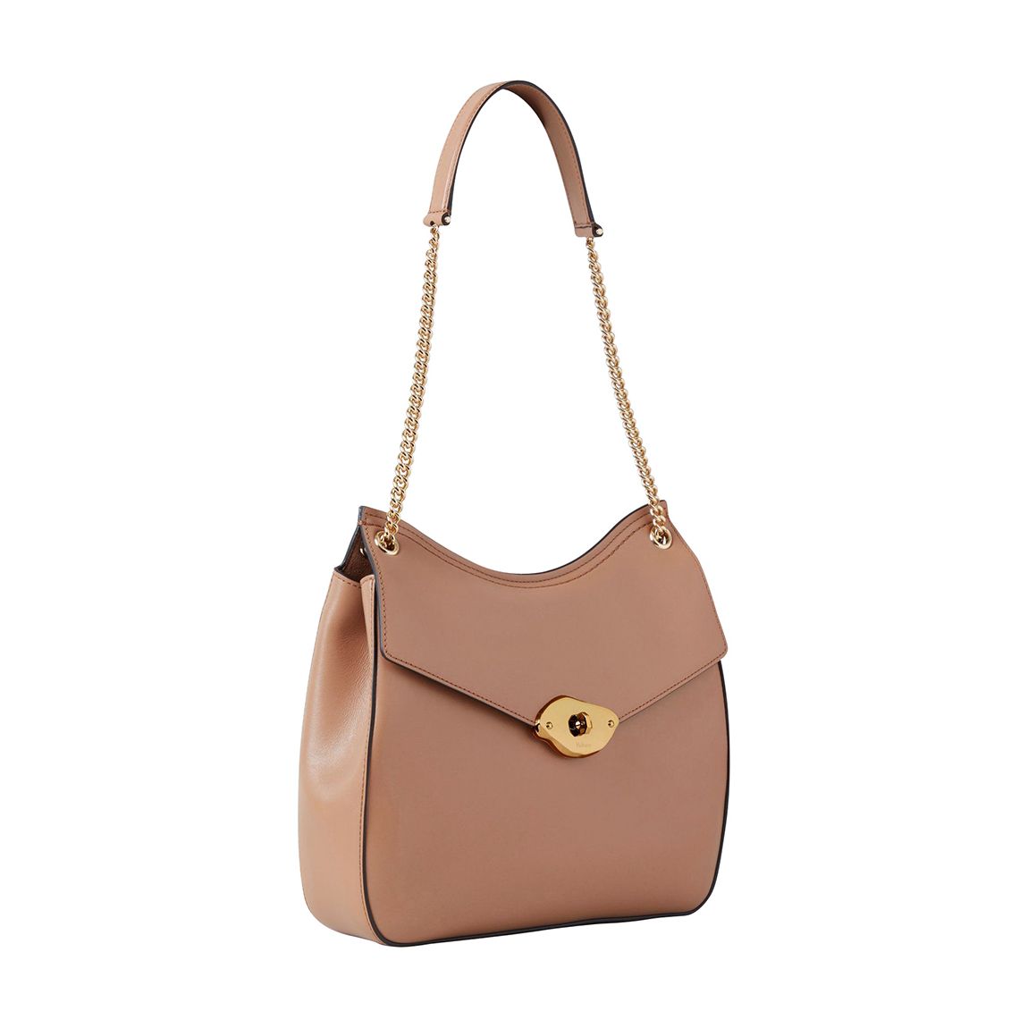 【MULBERRY】LANA CHAIN SHOULDER BAG Mulberry Lana Chain Strap High Gloss Leather Shoulder Bag