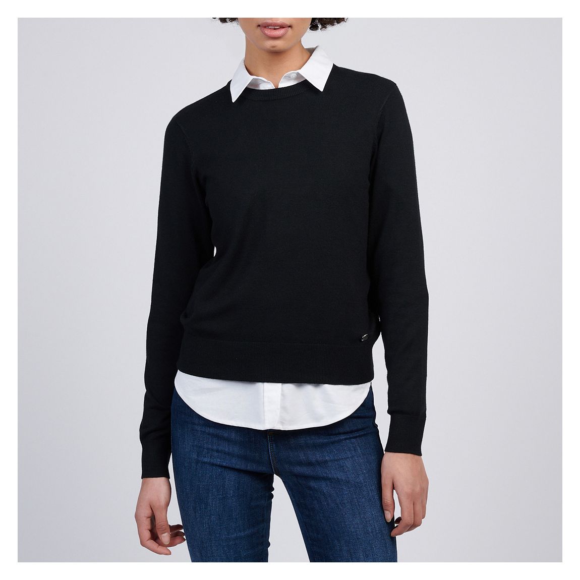 Black Crew Neck Jumper