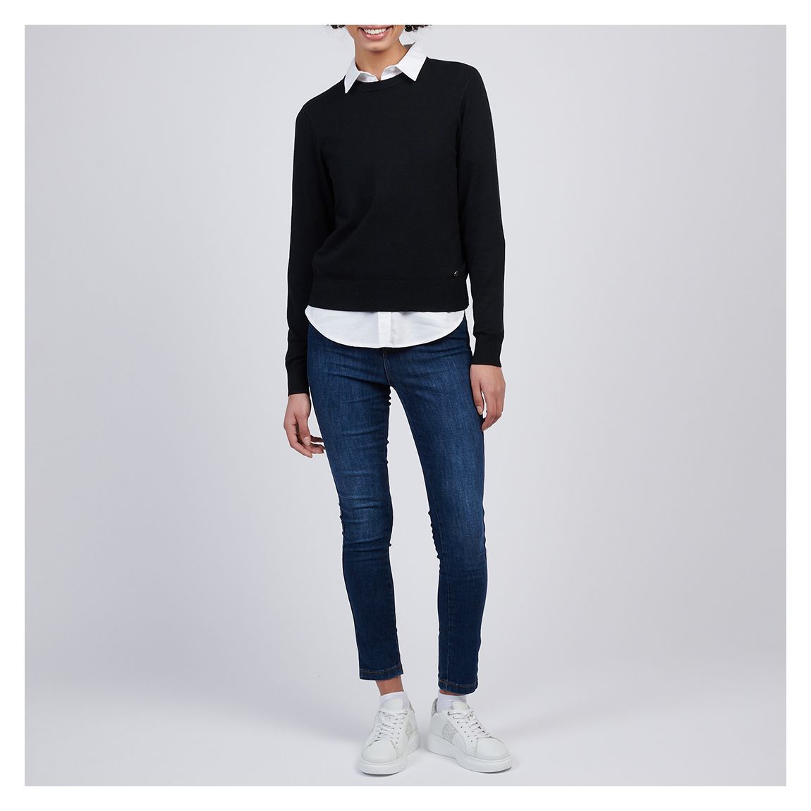 Black Crew Neck Jumper