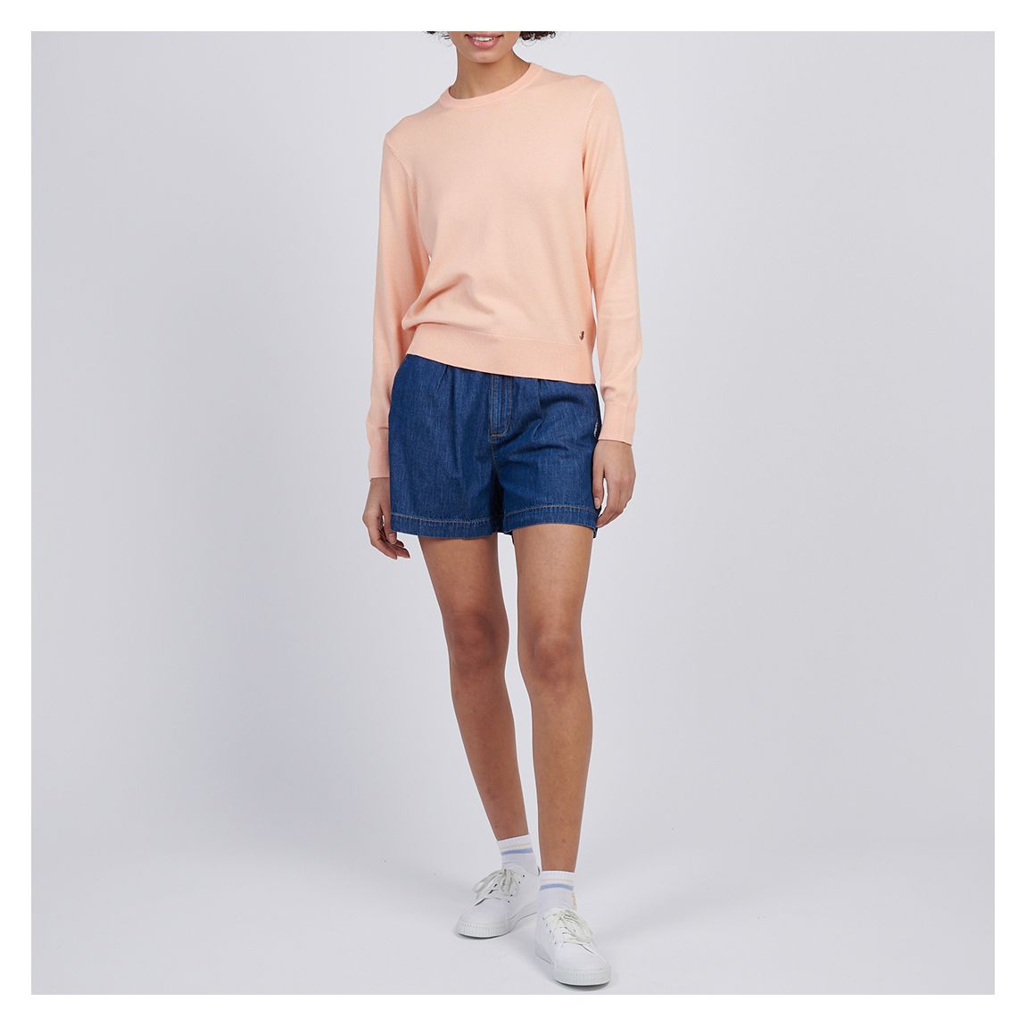 Orange Crew Neck Jumper