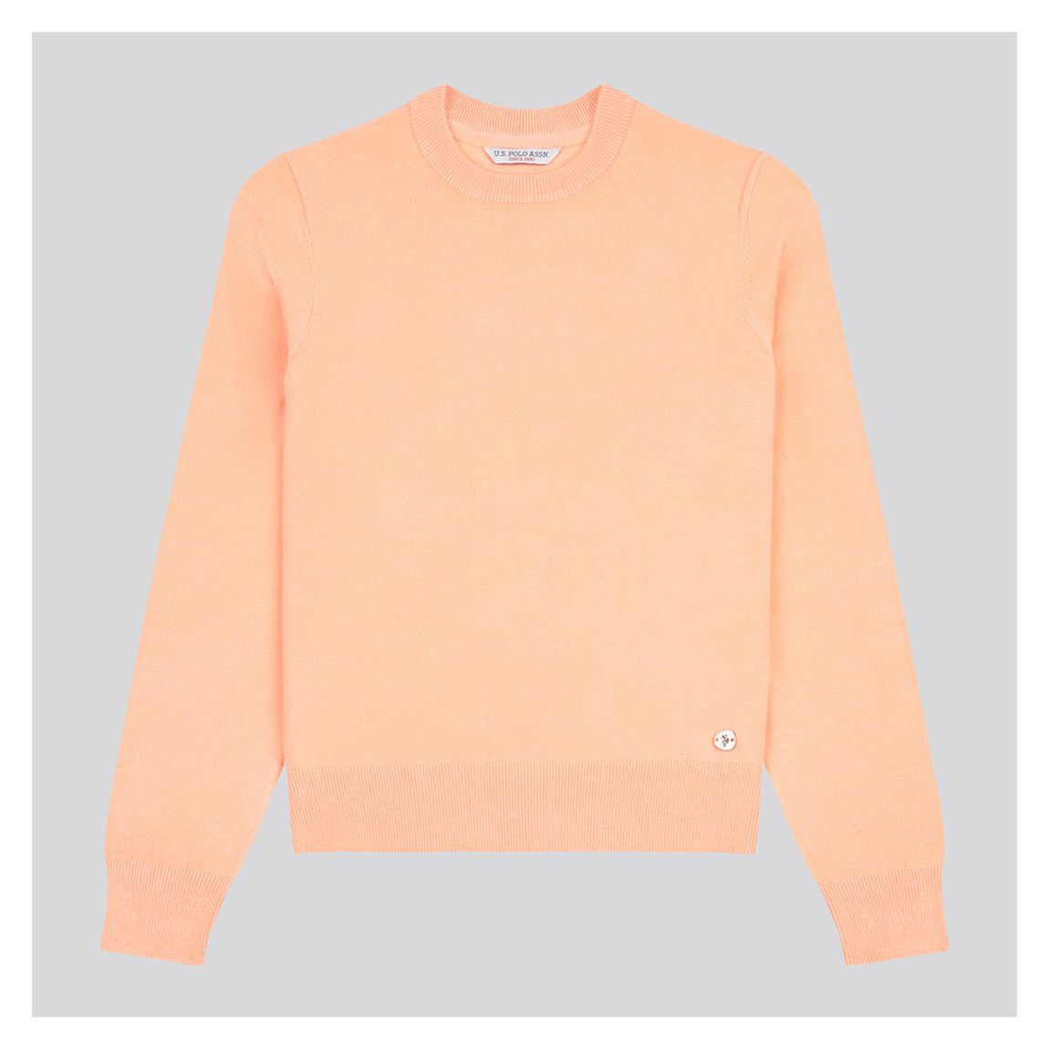 Orange Crew Neck Jumper