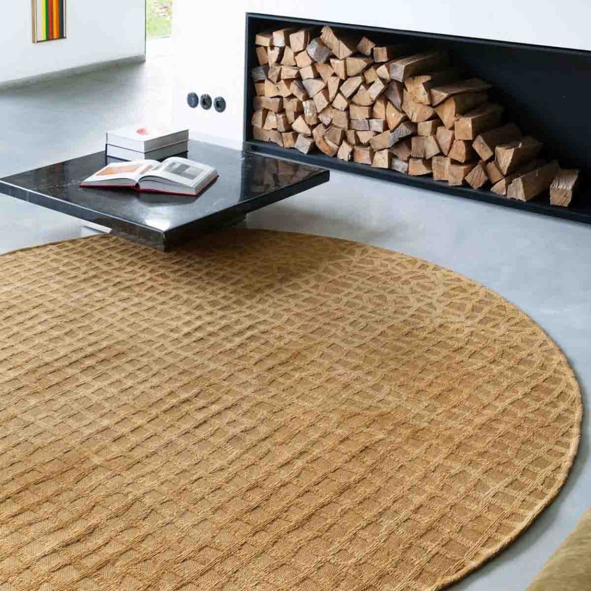 Roman Gold Trammel 240 x 240 cm Rug