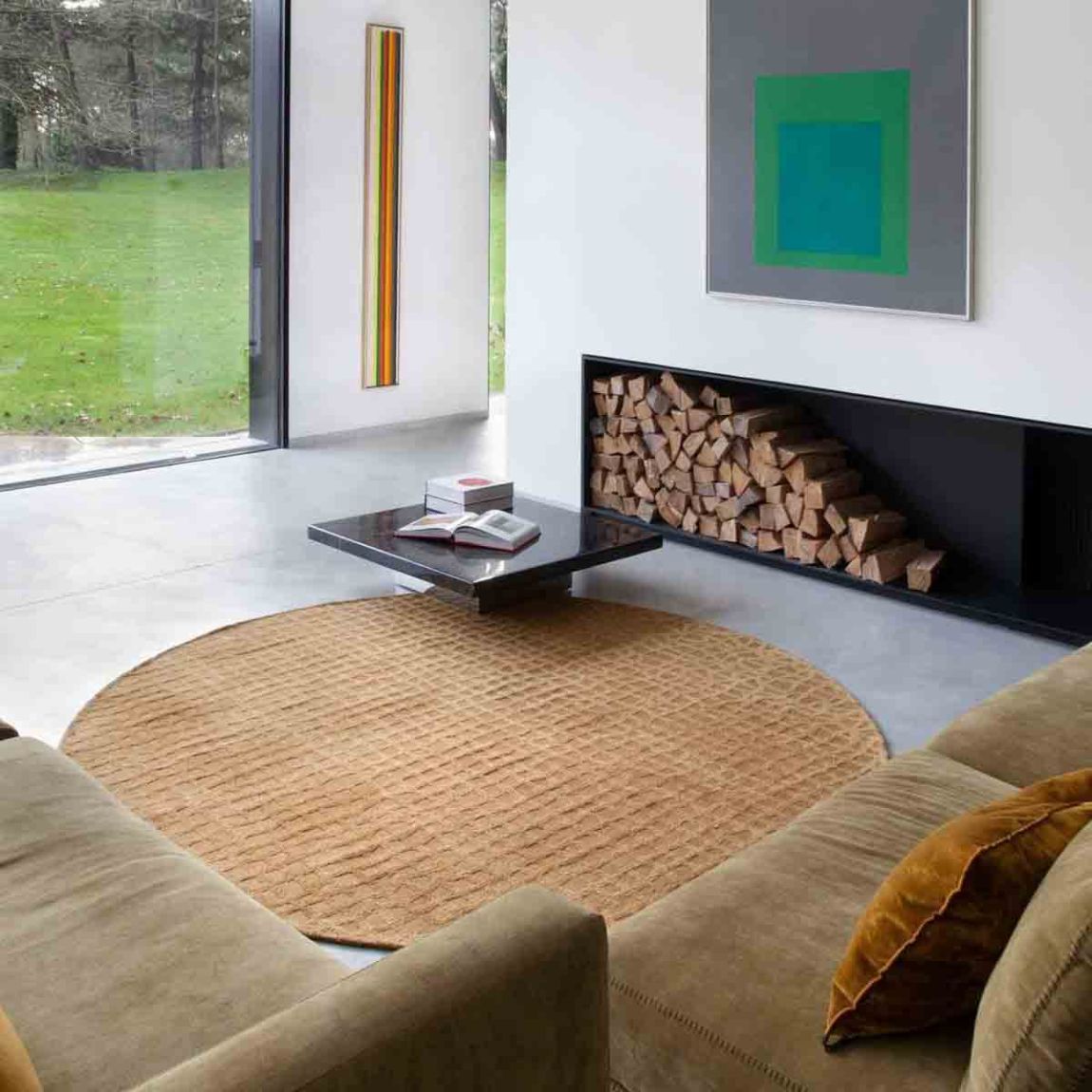 Roman Gold Trammel 240 x 240 cm Rug