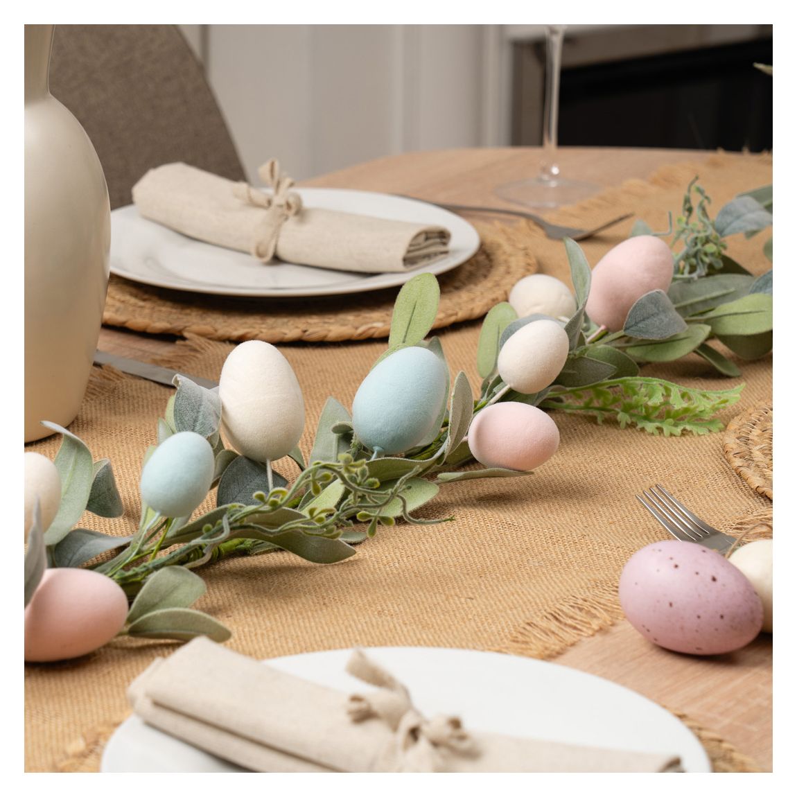 Easter Pastels Egg Garland, 140cm
