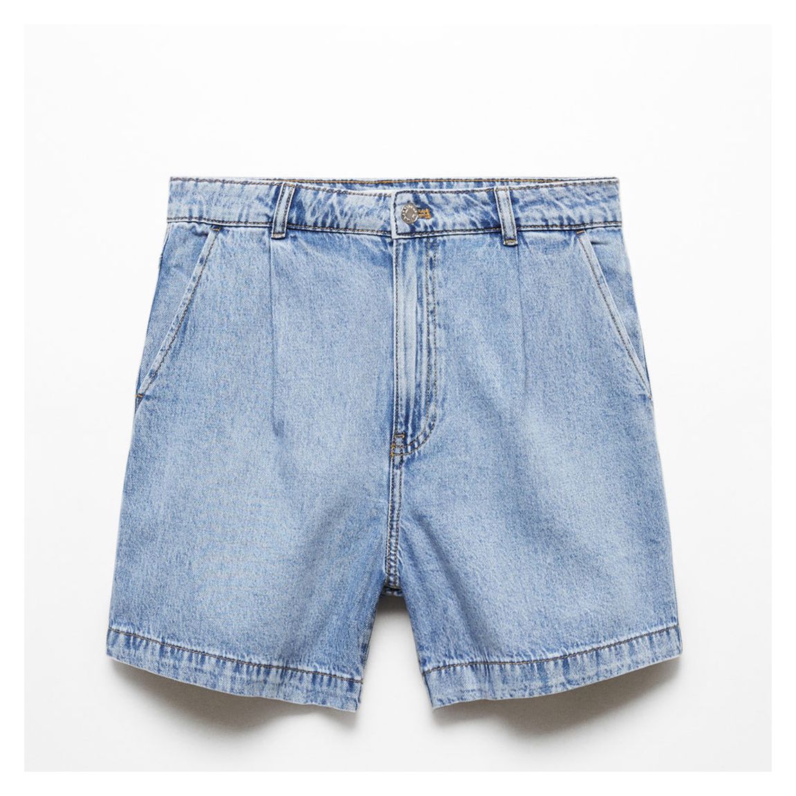 Medium Blue Slouchy Denim Shorts