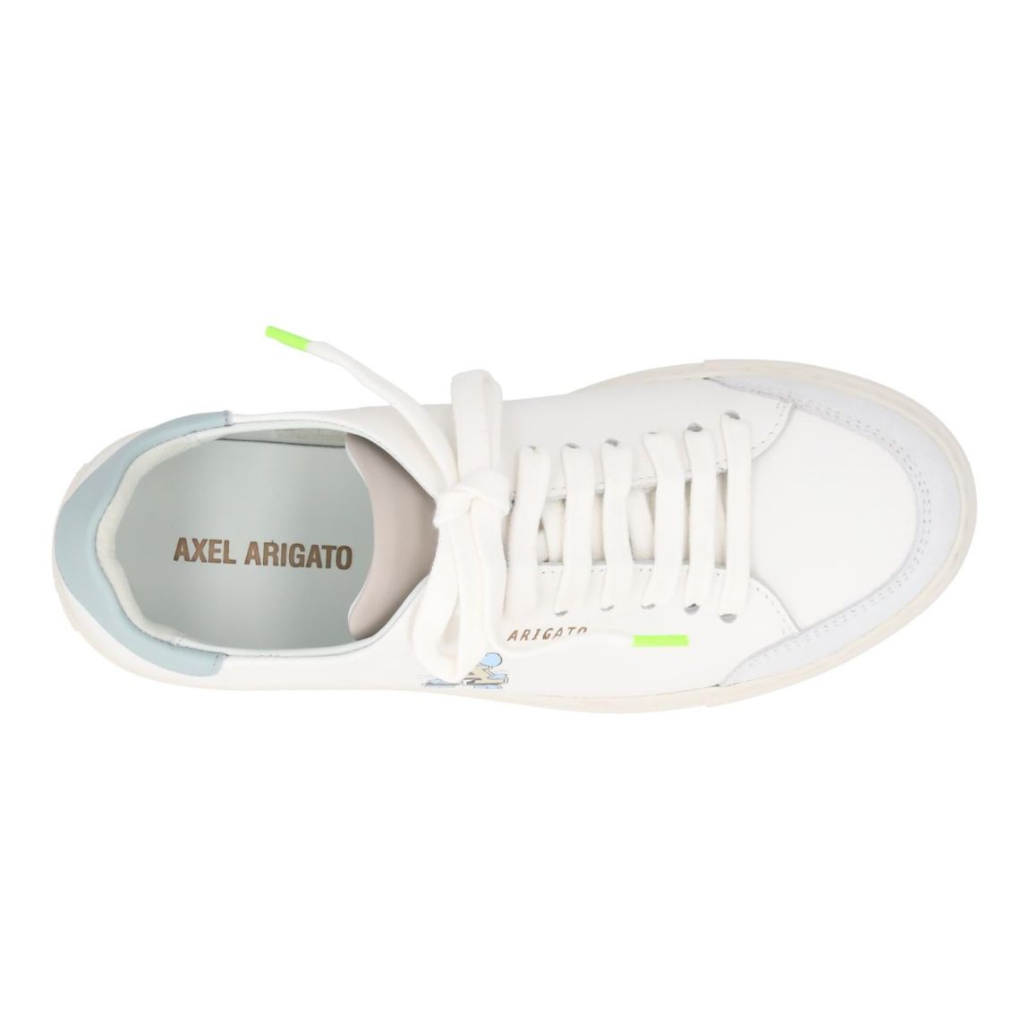 AXEL ARIGATO Clean 90 A Bunny Low Top Trainers in White and Blue