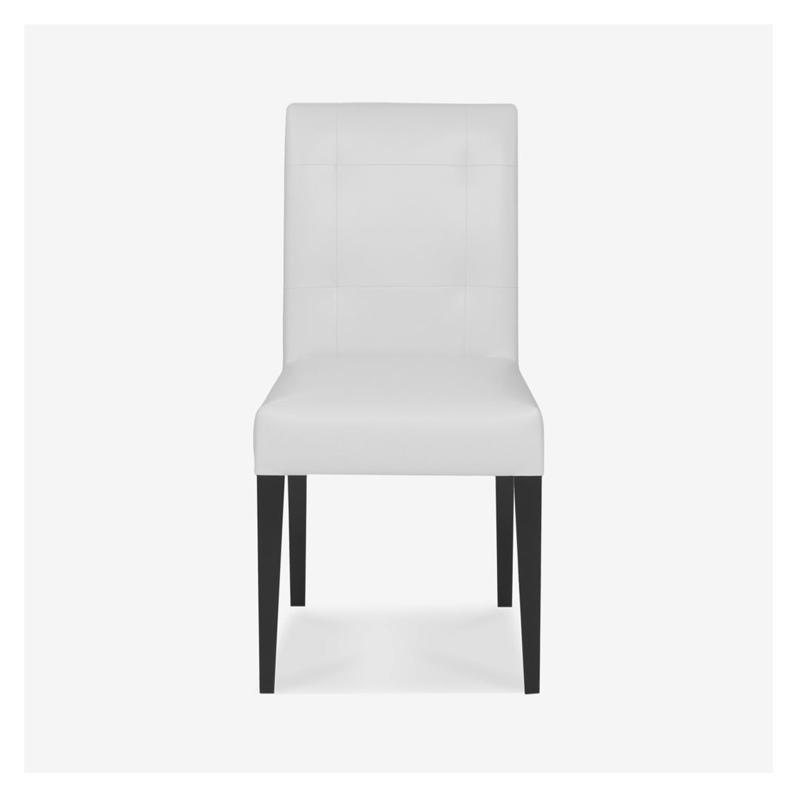 Frances Dining Chair in Baby Ostrich White & Ebony Light Finish