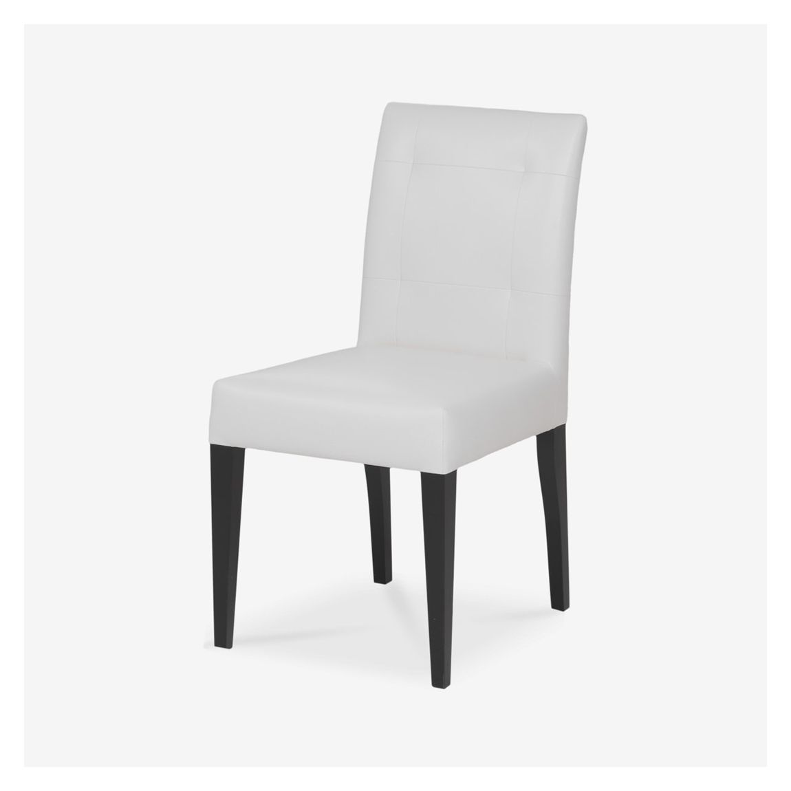 Frances Dining Chair in Baby Ostrich White & Ebony Light Finish