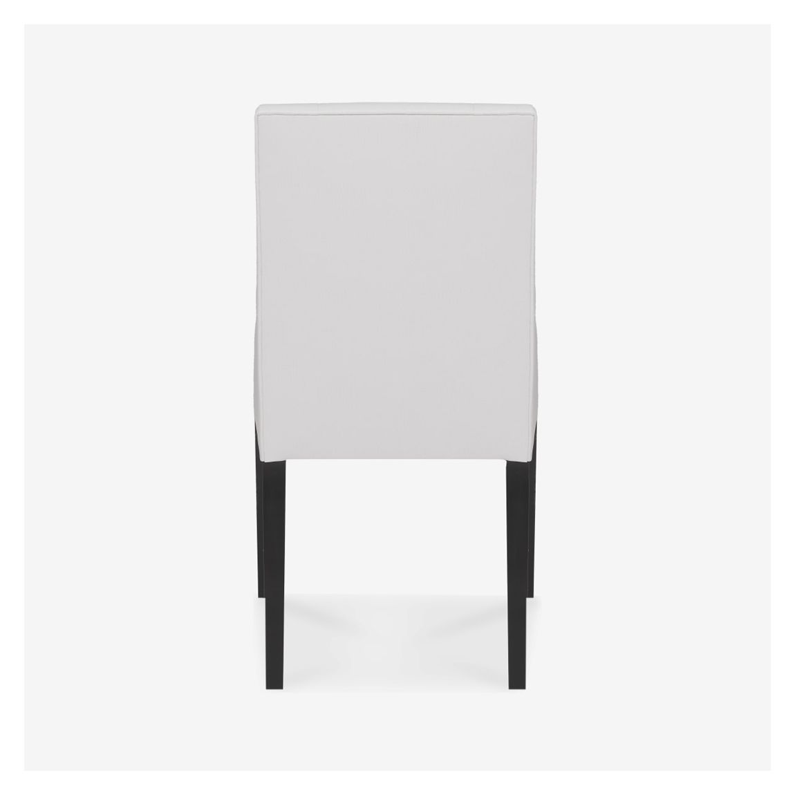 Frances Dining Chair in Baby Ostrich White & Ebony Light Finish