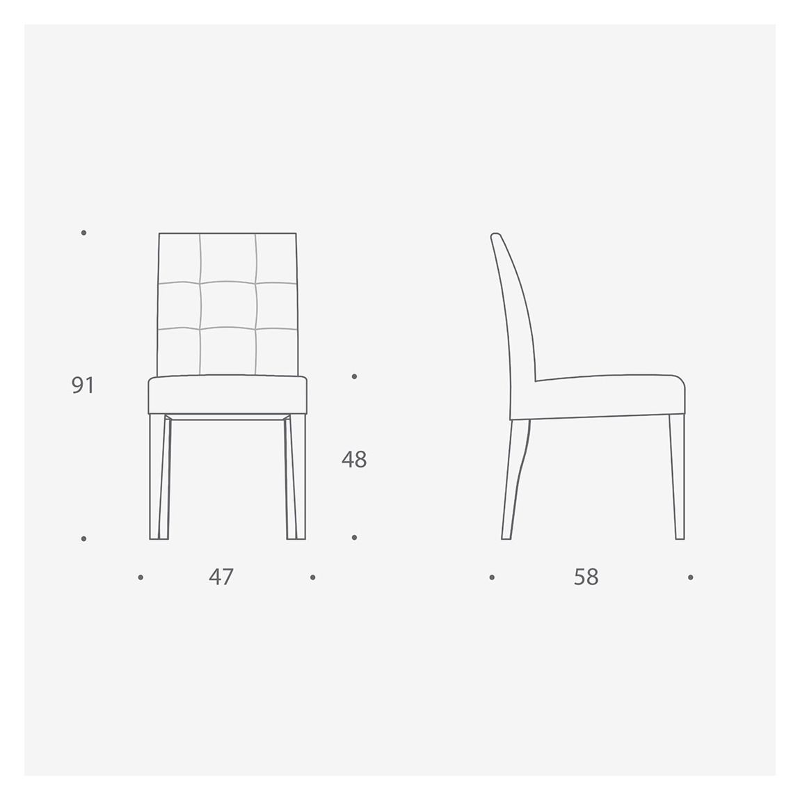 Frances Dining Chair in Baby Ostrich White & Ebony Light Finish