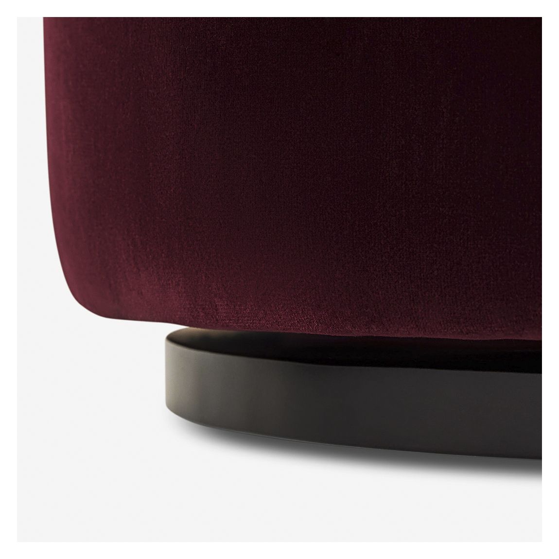 Brooke Swivel Base Accent Chair in Ombra Granata Velvet & Malvasia Morandi