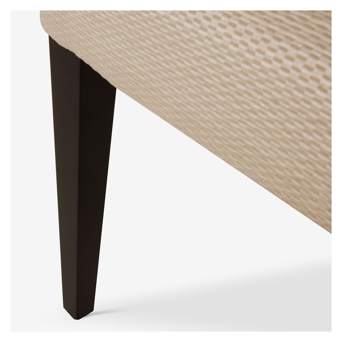Charles Dining Chair with Studs in Factory GrÃ¨ge & Ebony Light Wood