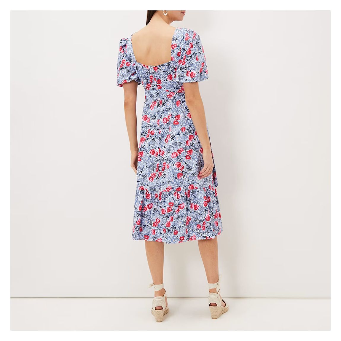 Blue Abbiana Cotton Dress