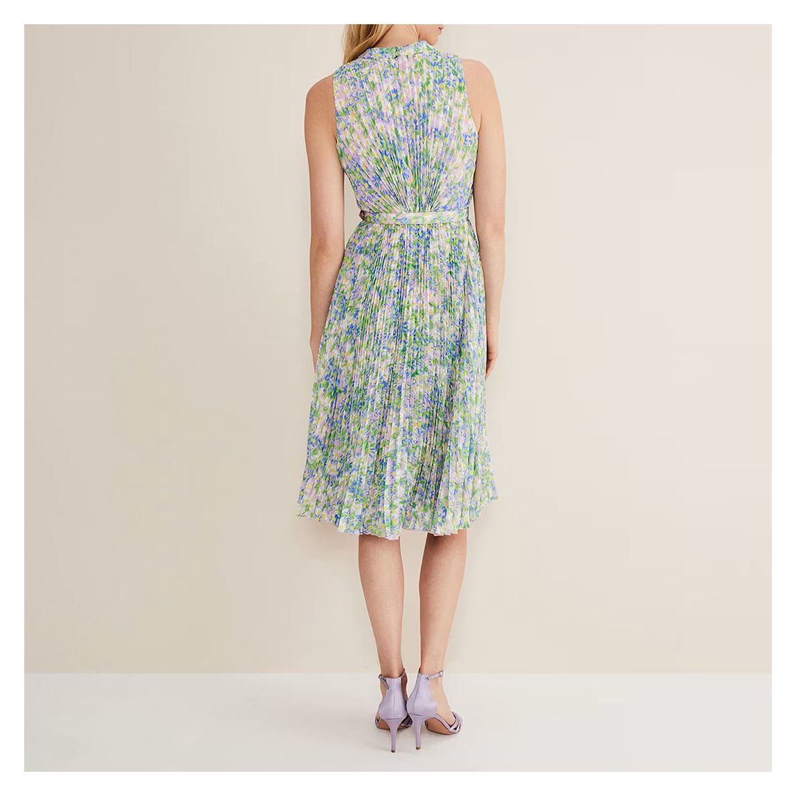 Phase Eight Multi Simara Daisy Pleated Dress - BrandAlley