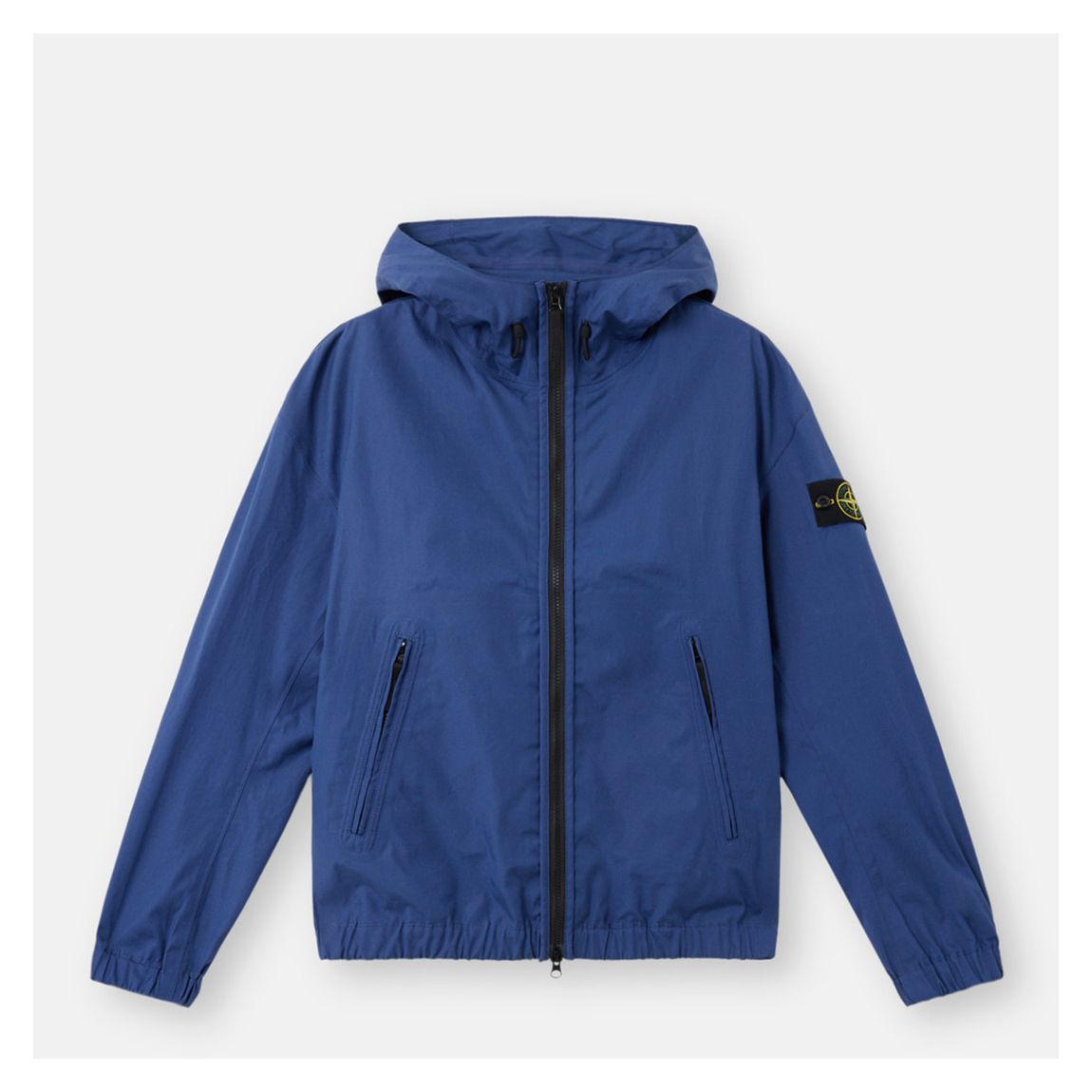 Blue Cotton Supima&reg; Canvas Hooded Jacket