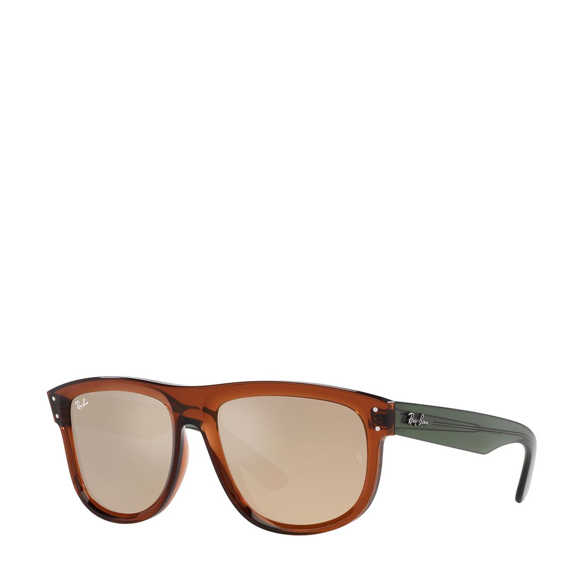 Transparent Light Brown Boyfriend Reverse Sunglasses 56mm