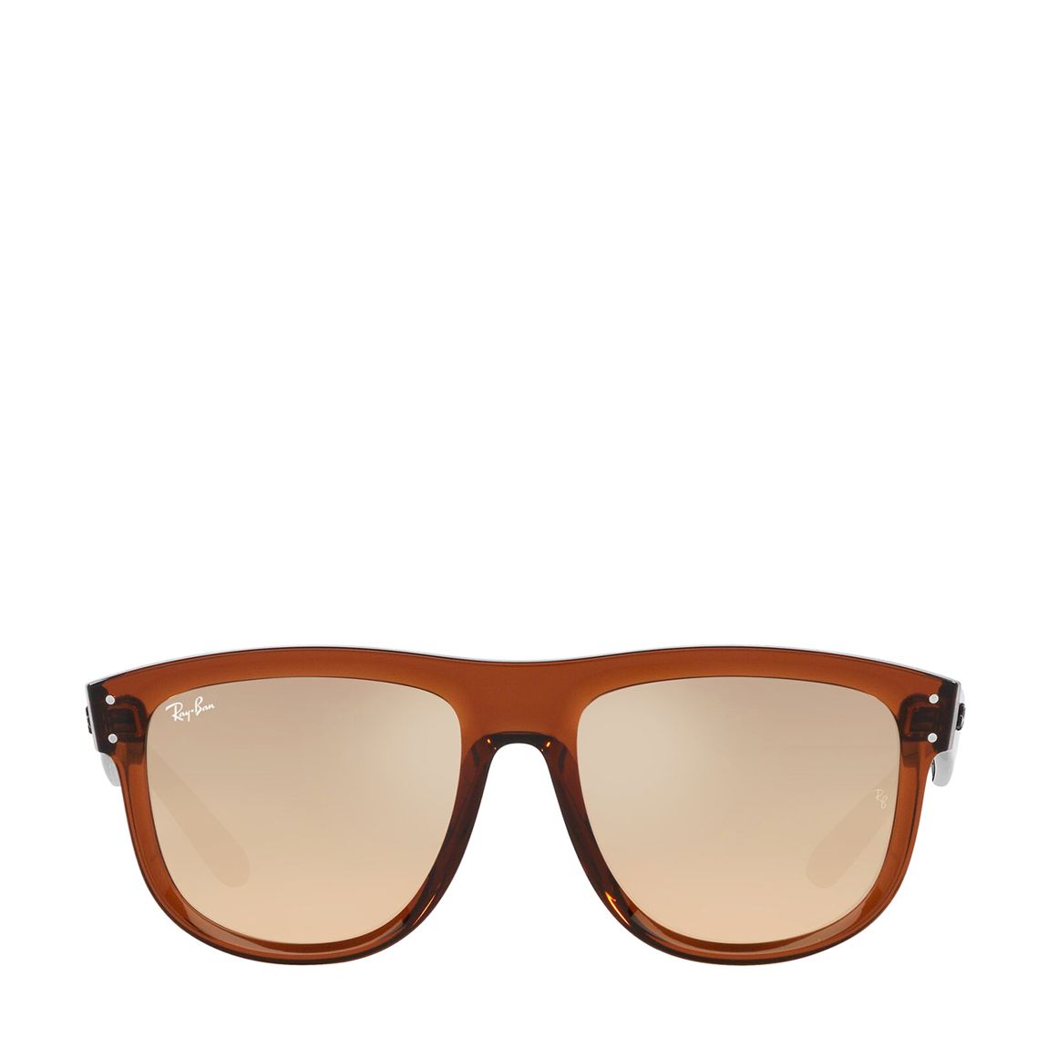 Transparent Light Brown Boyfriend Reverse Sunglasses 56mm