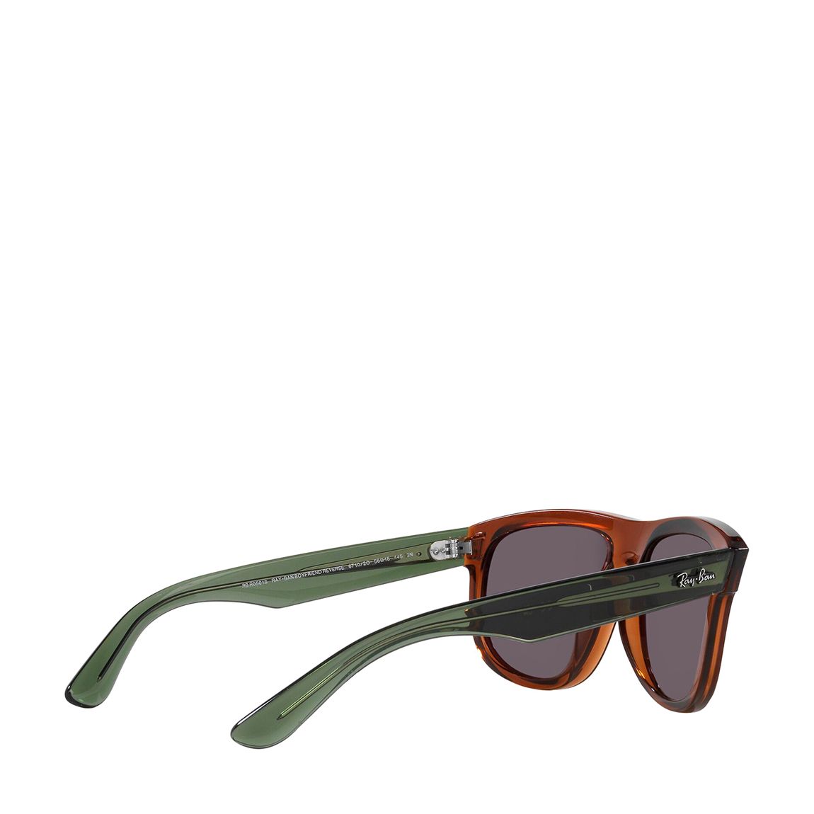 Transparent Light Brown Boyfriend Reverse Sunglasses 56mm