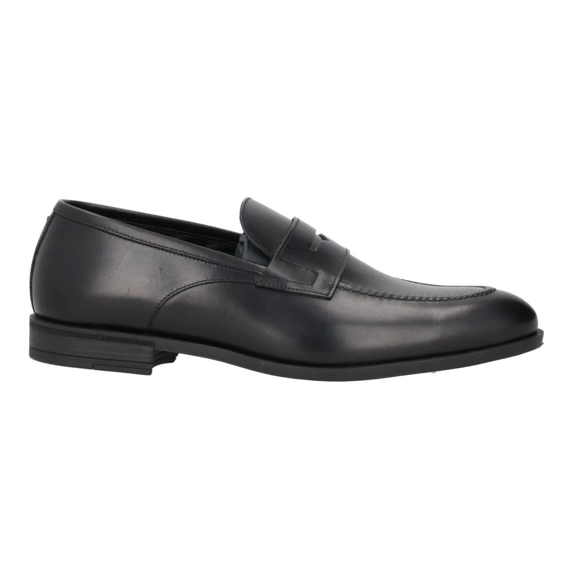 Harrys Of London Clive F Black Polished Leather Loafers for Men