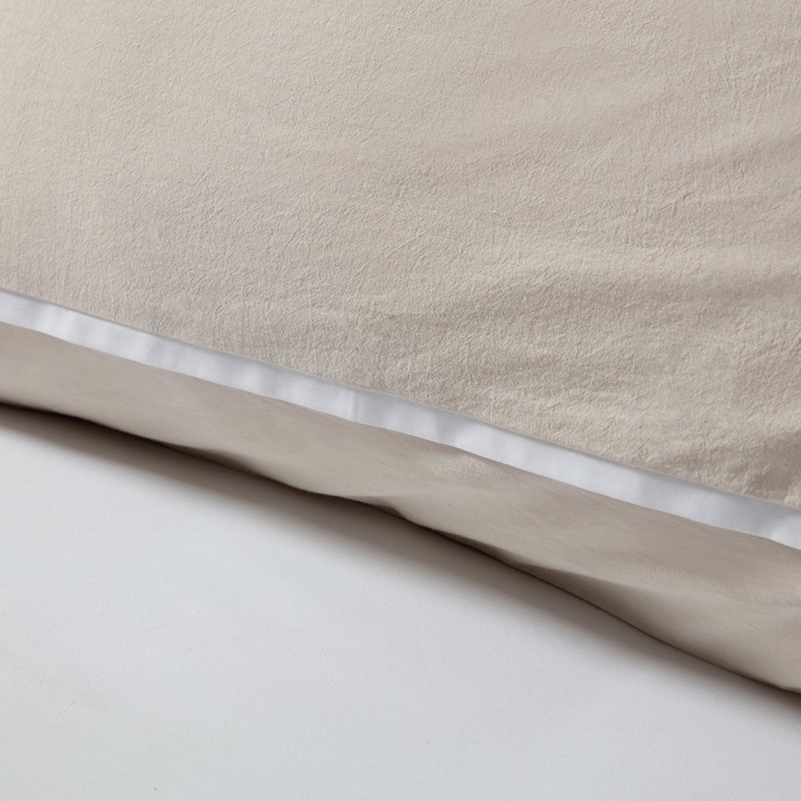 Helsinki Washed Cotton Duvet Cover - Natural - King