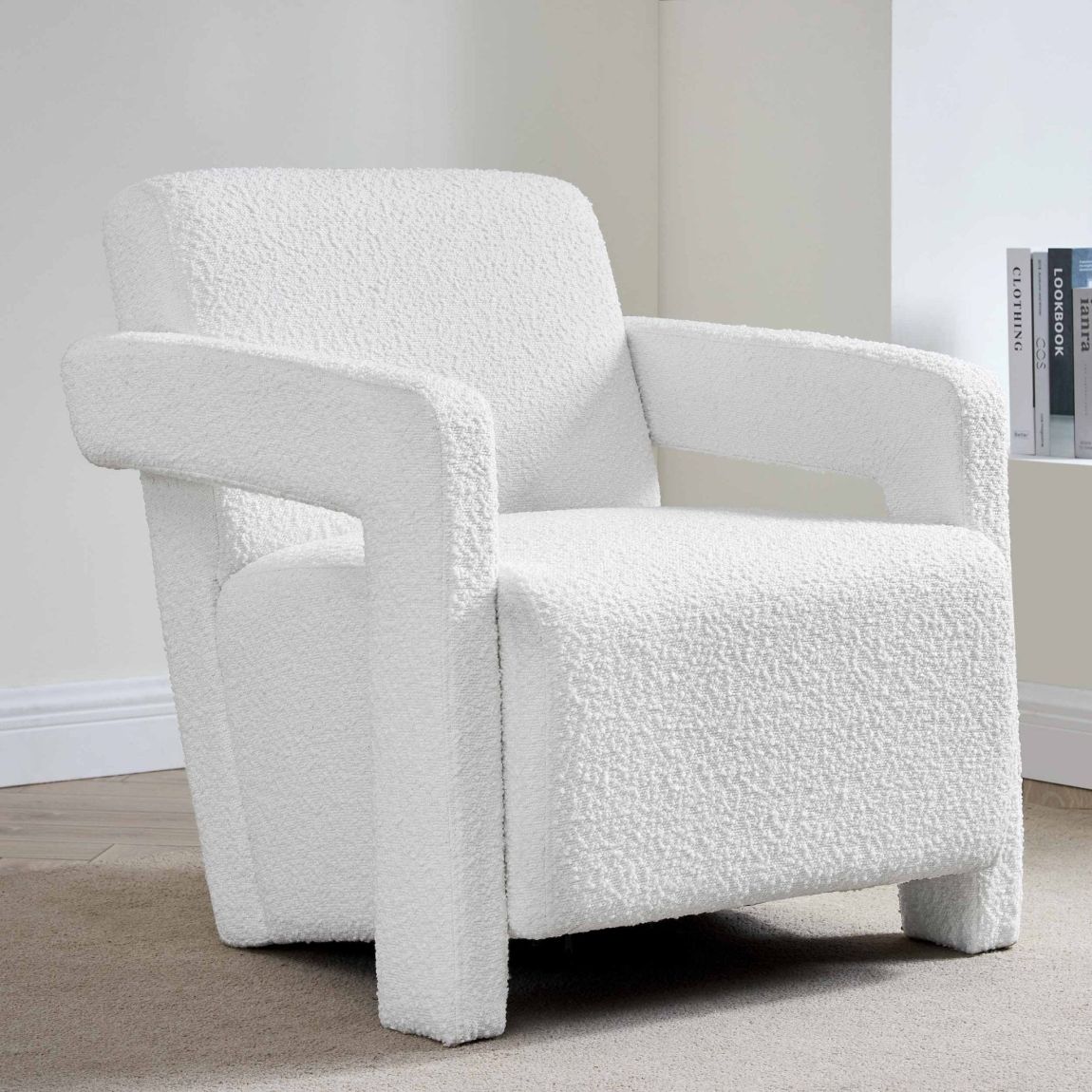 Ciara Accent Chair - Boucle Off White