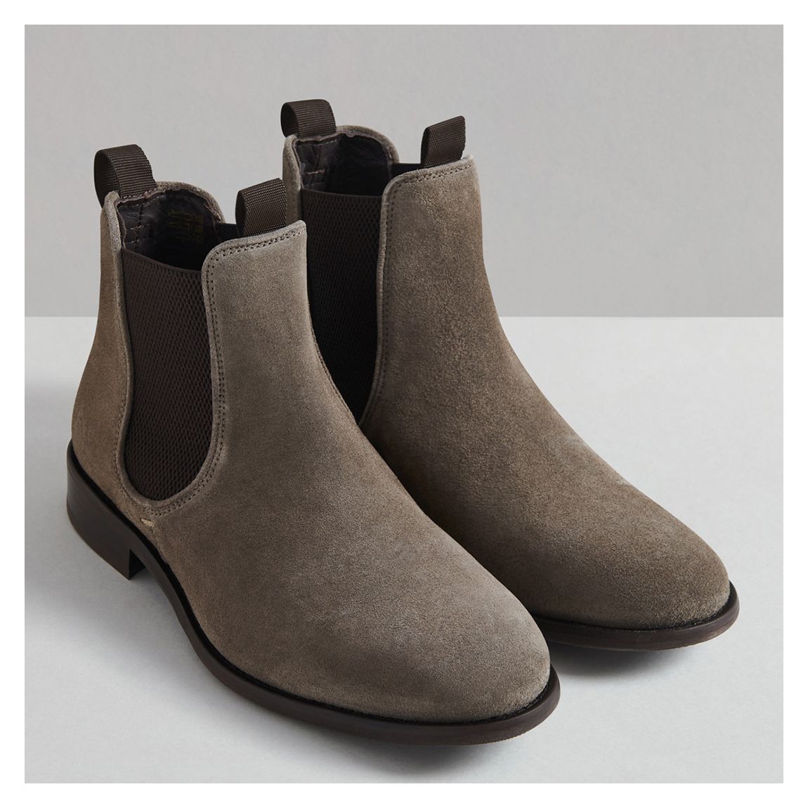 Men's Stone Langley Suede Chelsea Boots