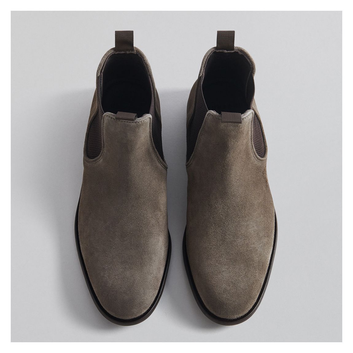 Men's Stone Langley Suede Chelsea Boots