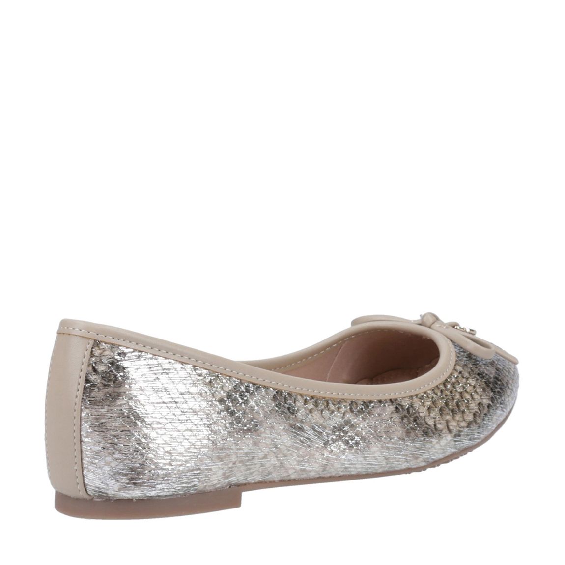 Women's Silver Hallo Ballet Pumps