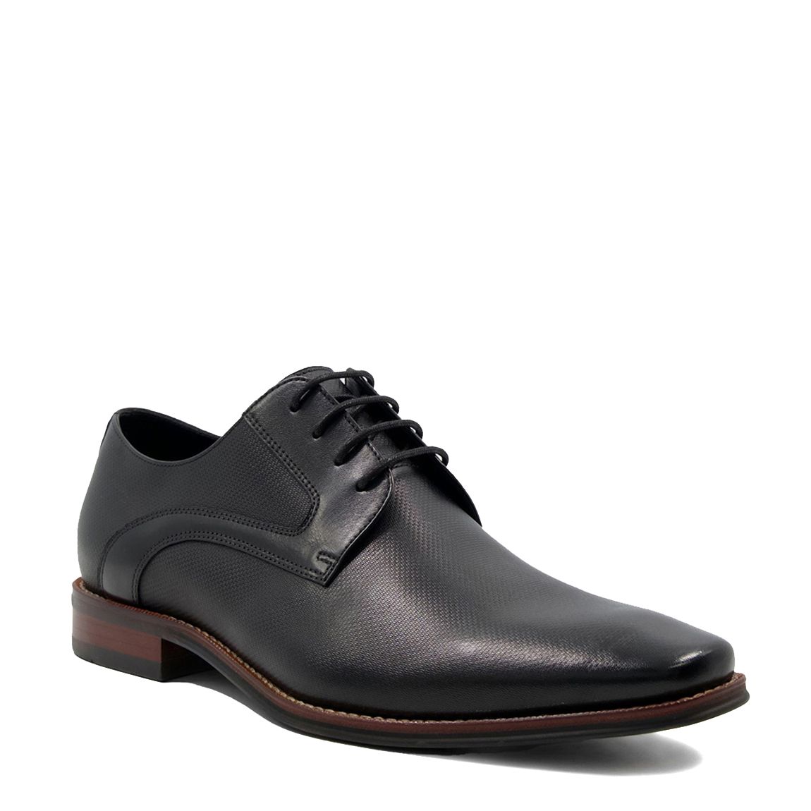 Men's Black Stoney Derby Shoes