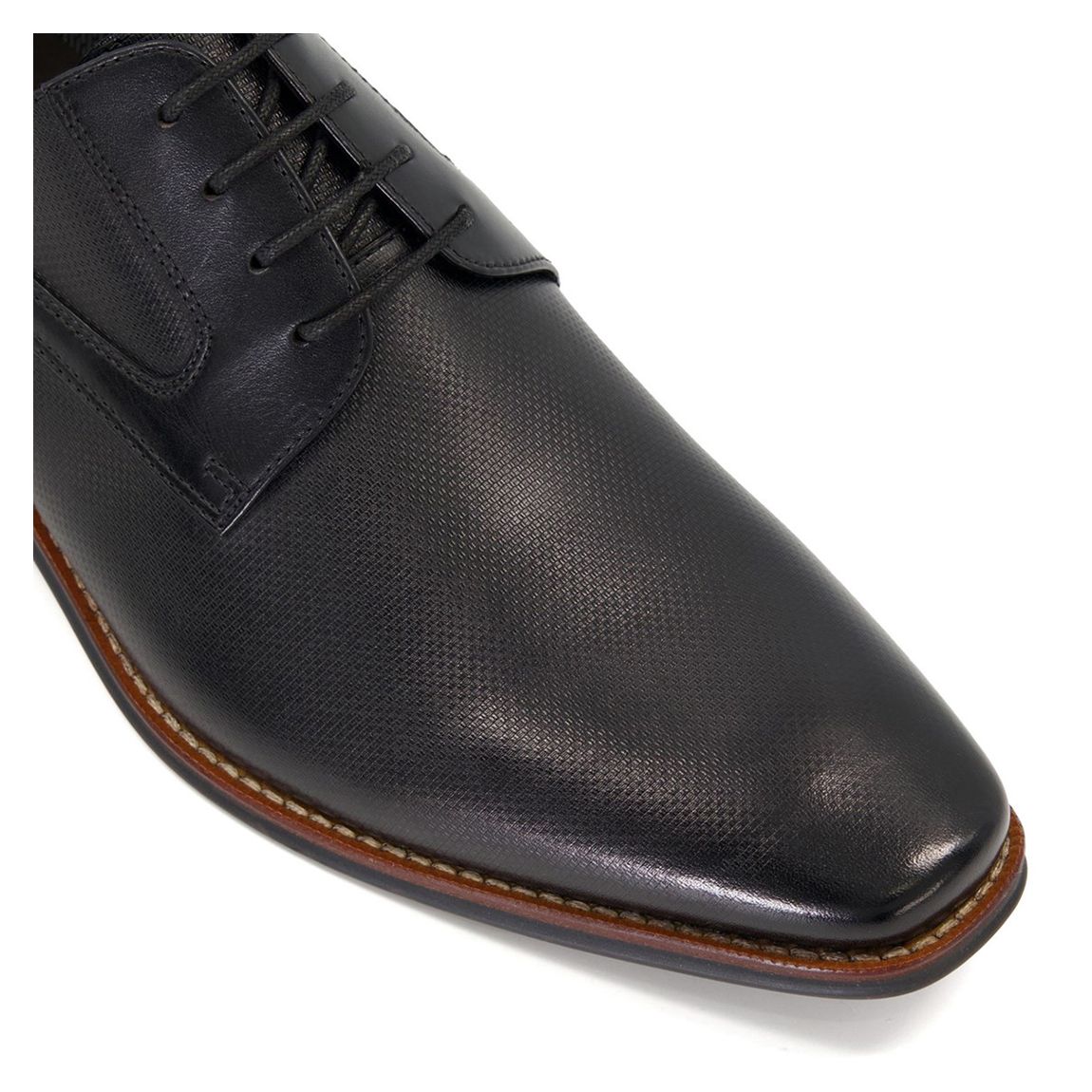 Men's Black Stoney Derby Shoes