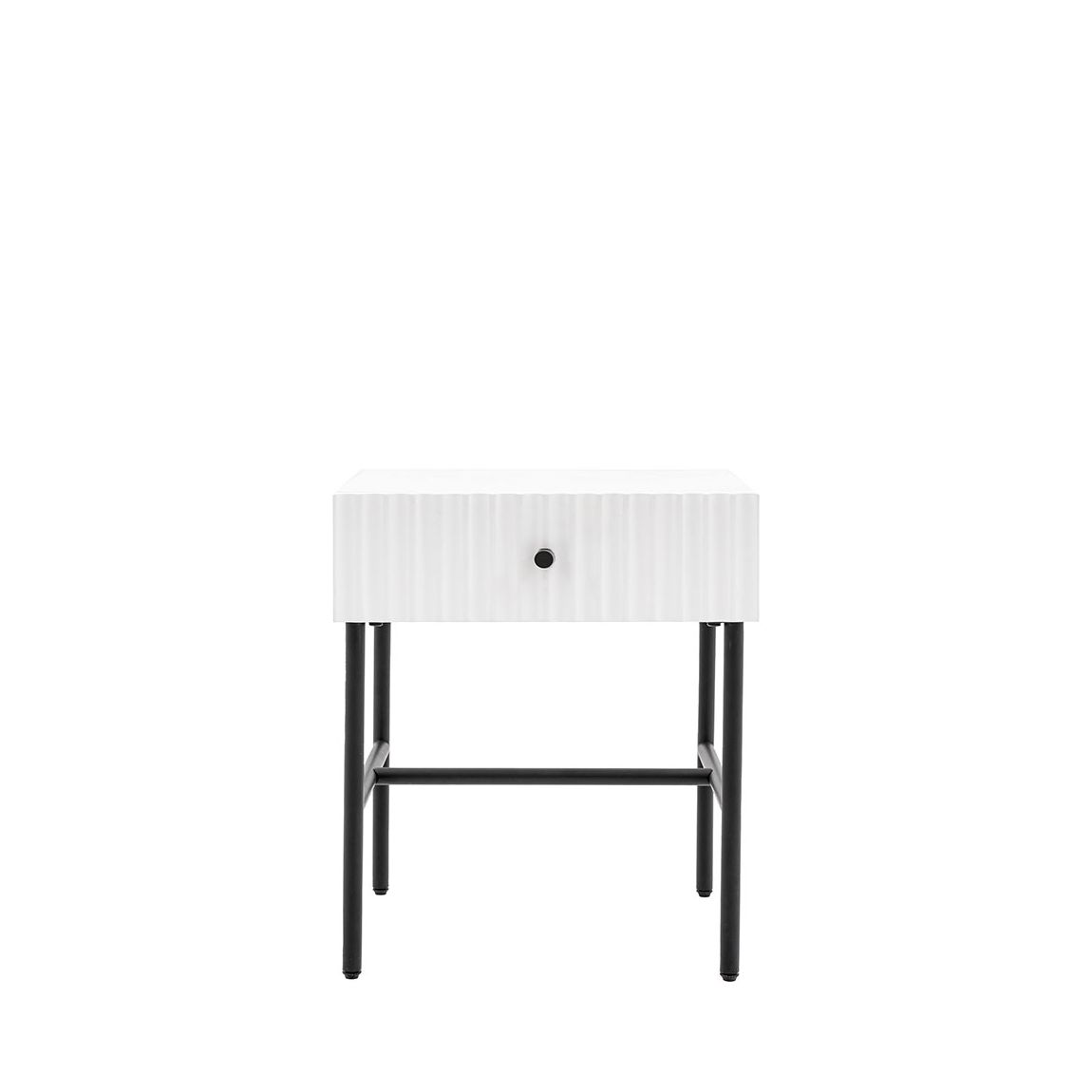 Elbury 1 Drawer Bedside White 400x400x500mm