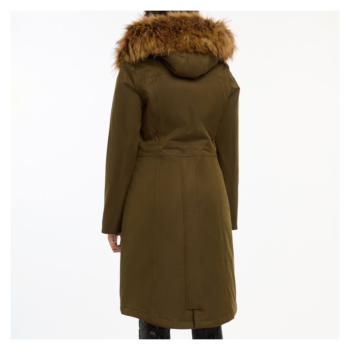 Dark Khaki Anya Waterproof Riding Coat  