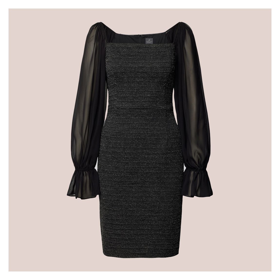 Black Sequin Mini Dress