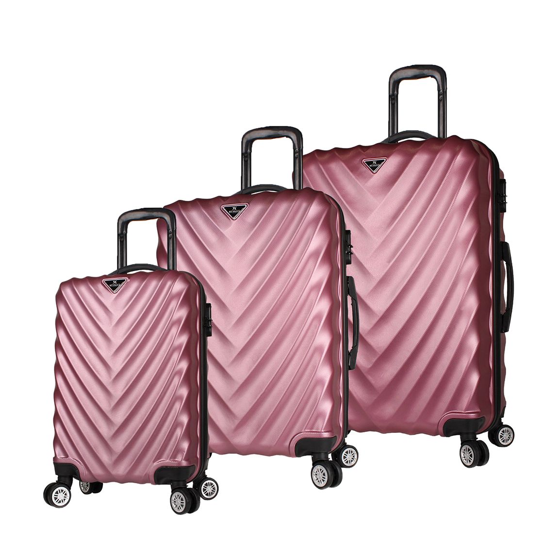 Rose Gold Suitcase Set (3 Pieces)