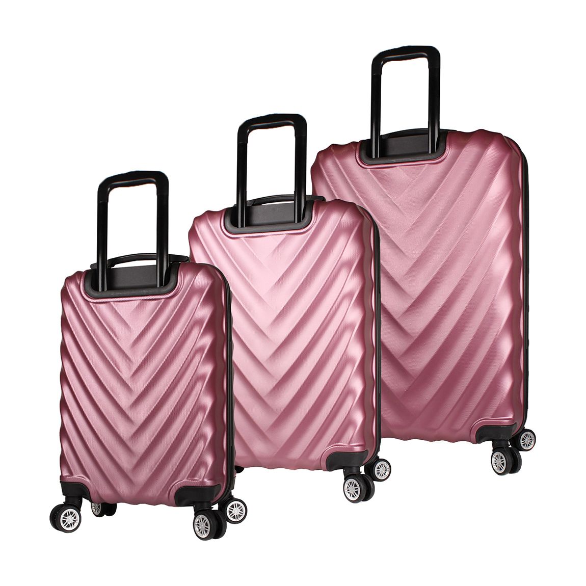 Rose Gold Suitcase Set (3 Pieces)